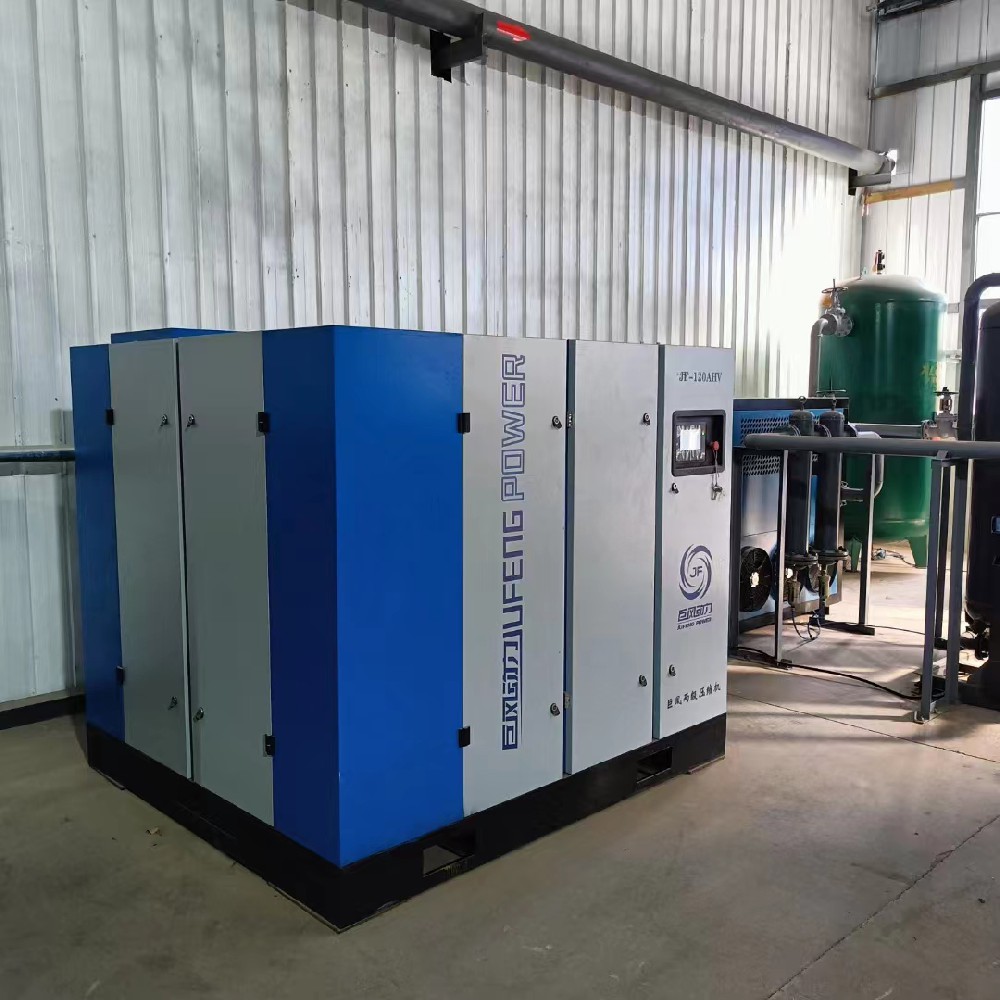 巨風JF-120AHV永磁變頻螺桿式空壓機安裝調試